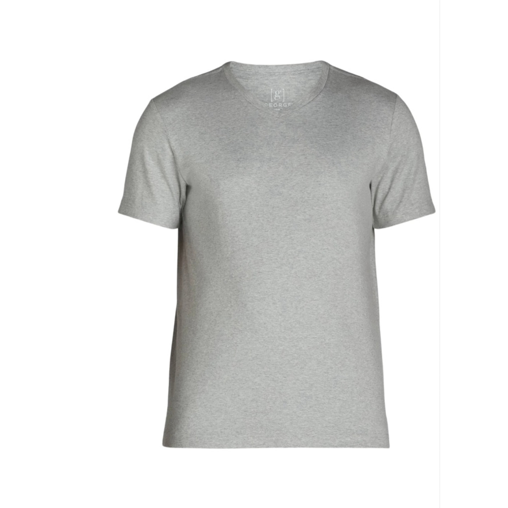 NWT GREY V NECK TEE-XS - Picture 6 of 6
